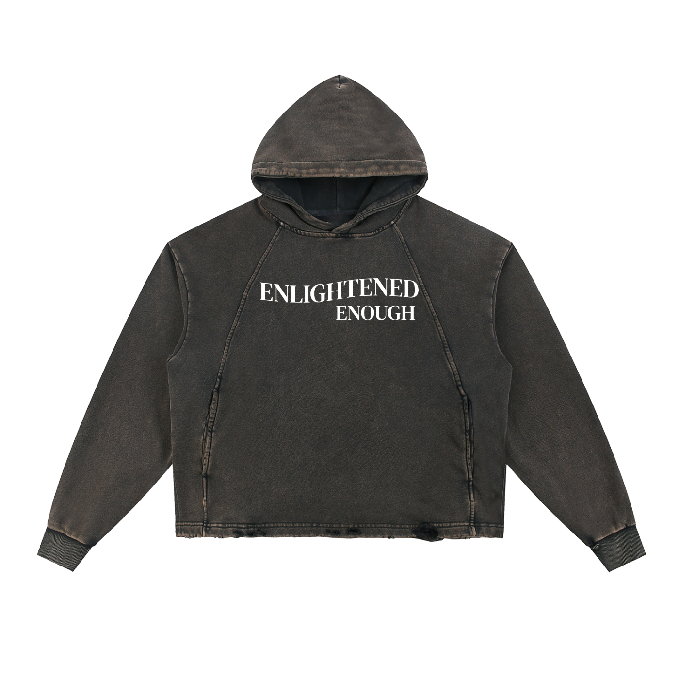 "Enlightened Enough" Vintage Washed Hoodie