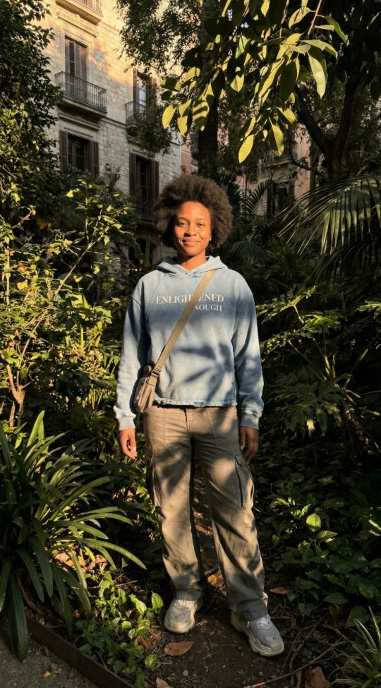 "Enlightened Enough" Vintage Washed Hoodie