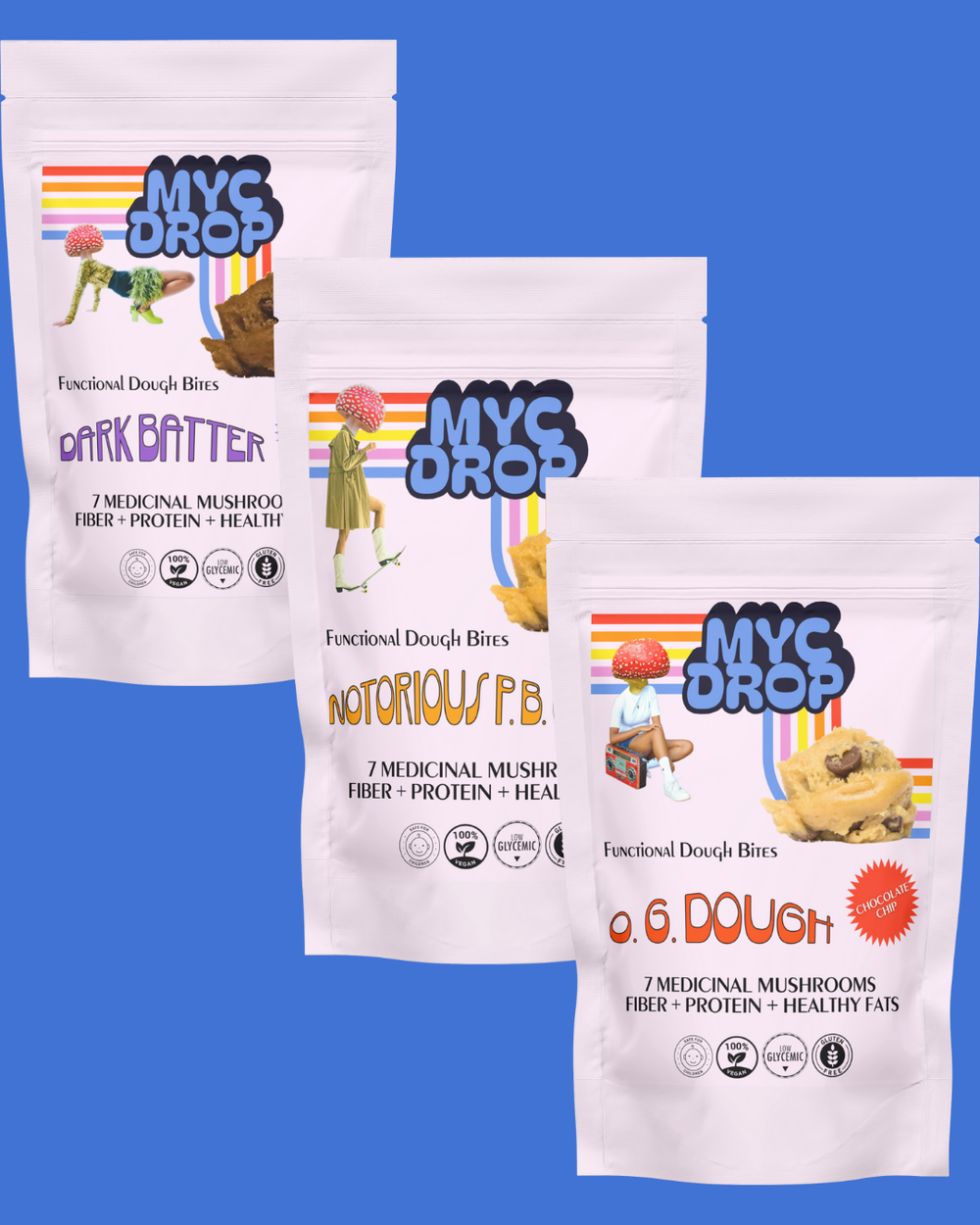 MYC DROP: ALL 3 FLAVORS of Functional Cookie Dough Bites