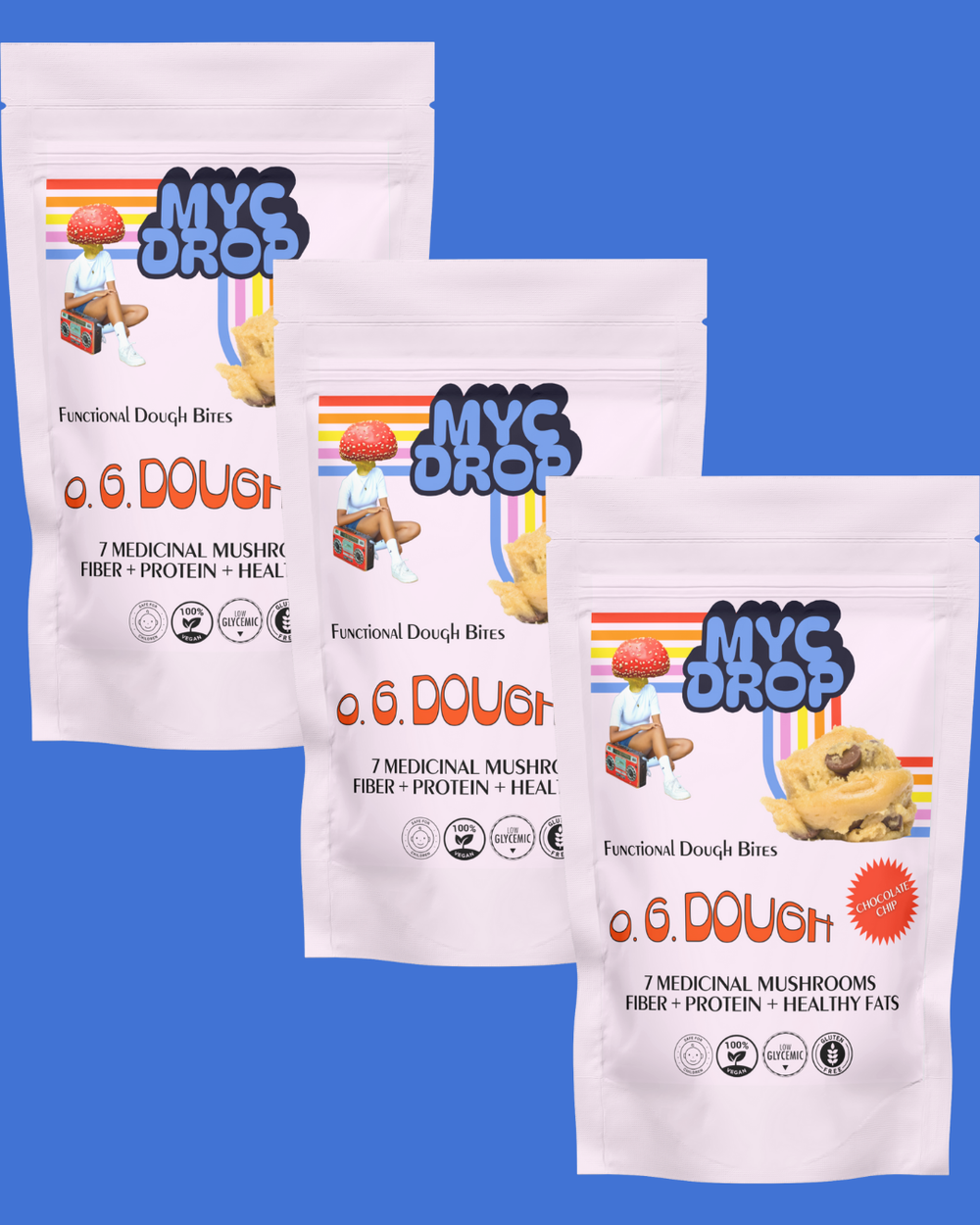 MYC DROP: 3 OG DOUGH Functional Cookie Dough Packs