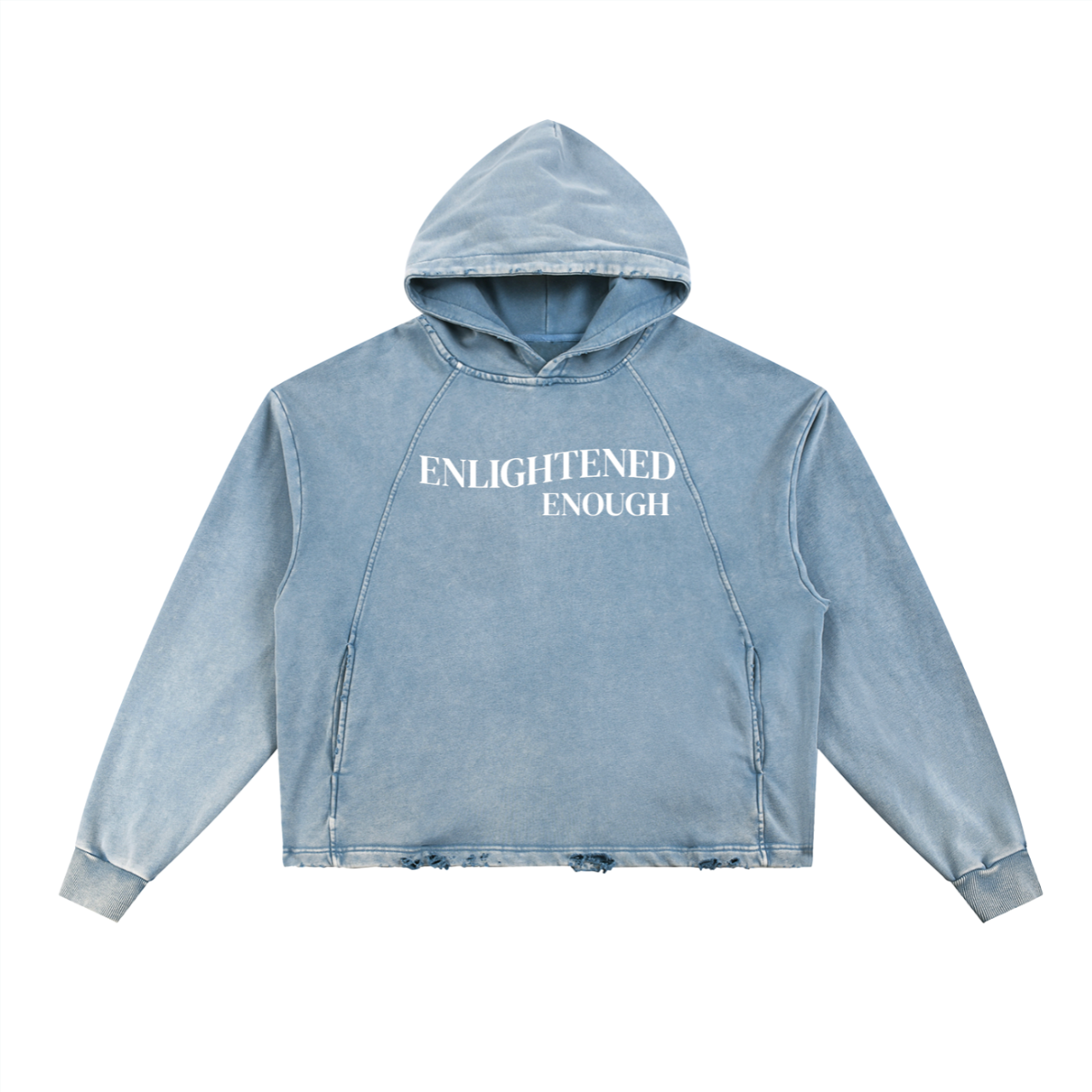 "Enlightened Enough" Vintage Washed Hoodie